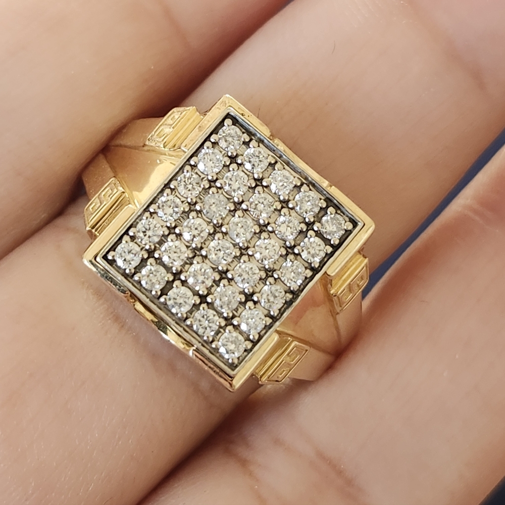 10k Gold Ring With Natural Diamonds